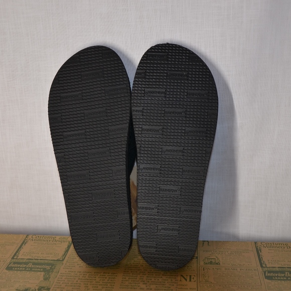 Rainbow Hemp Eco Sandals Black Size S 7.5-8.5 - Picture 4 of 7